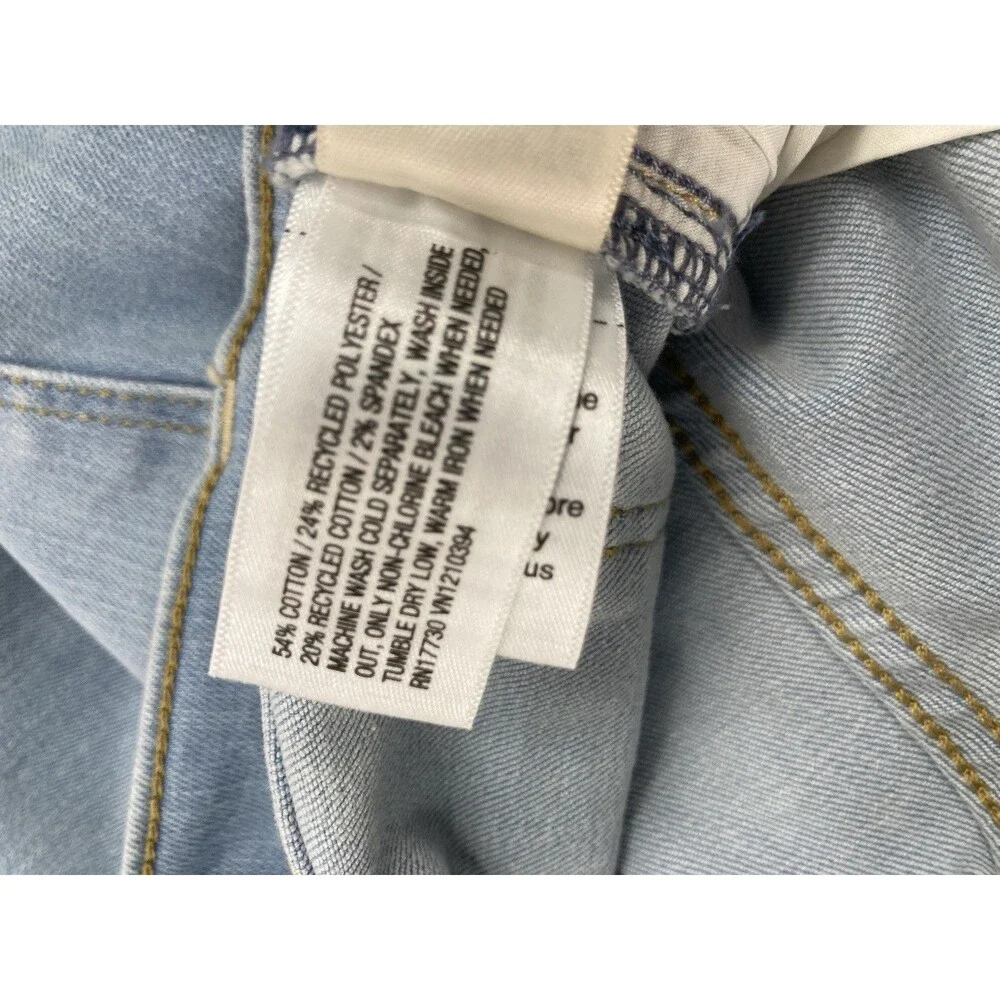 Universal Thread Jeans Womens 14 Short High Rise Skinny Light Wash Stretch NWT